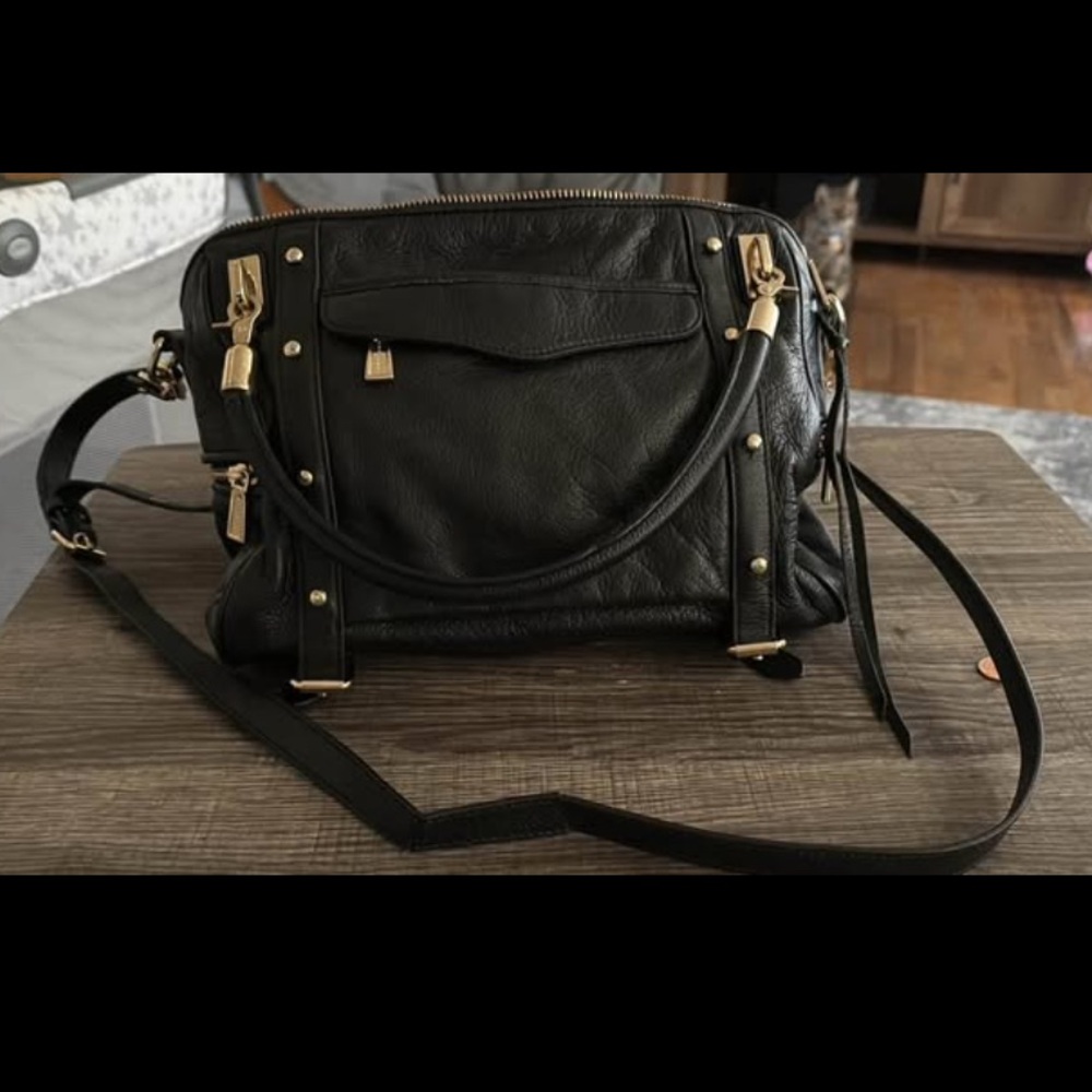 Black Leather Women's Bag
